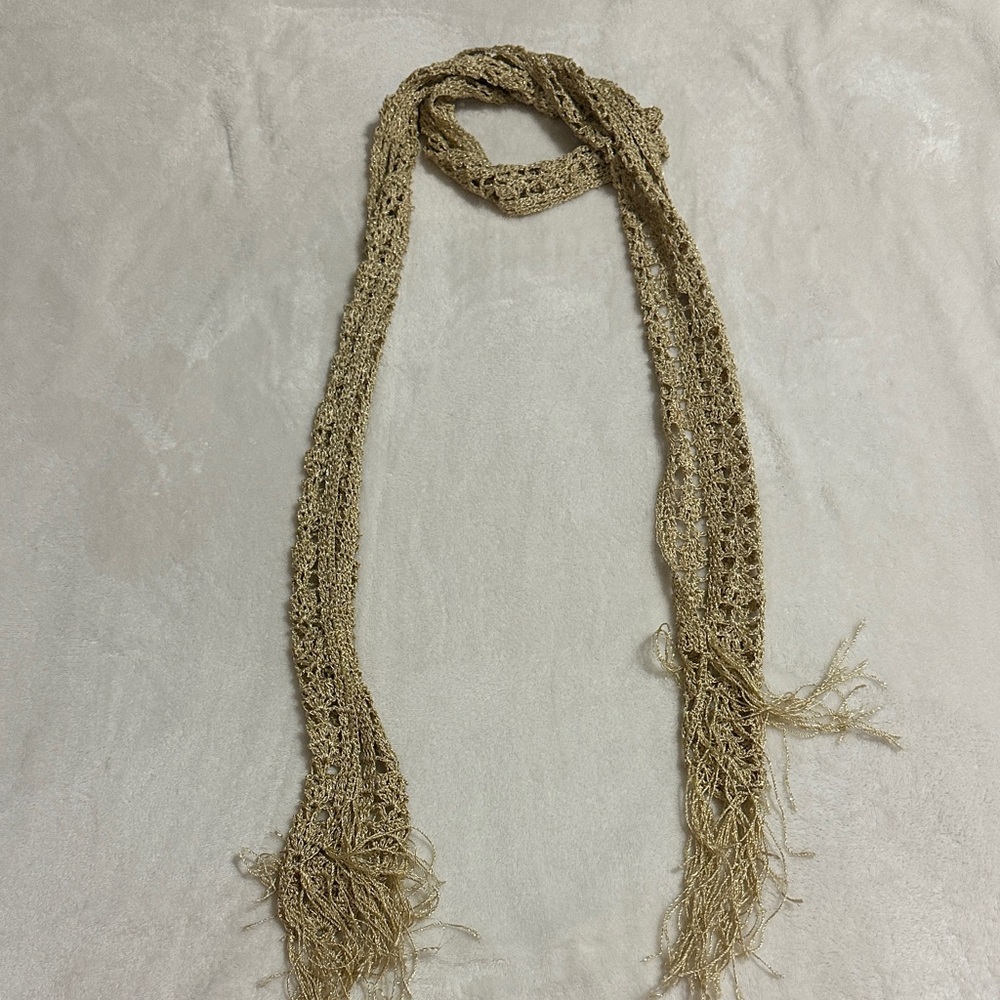 Gold Lace Scarf